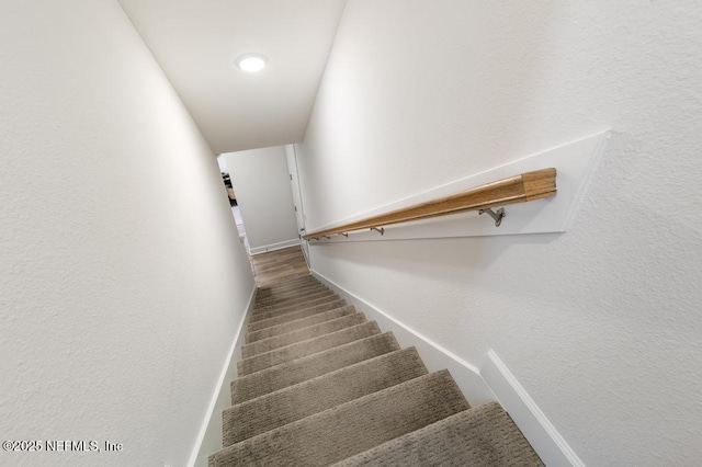 9789 Intellect Trl, Jacksonville, FL 32256 - staircase featuring baseboards