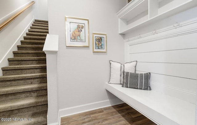 9789 Intellect Trl, Jacksonville, FL 32256 - mudroom with wood finished floors and baseboards
