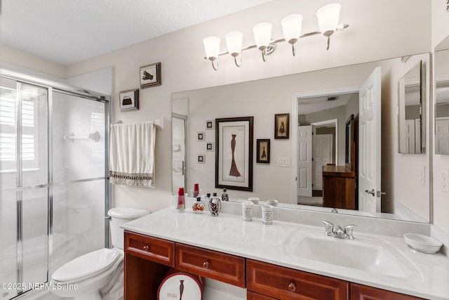 1159 Eastwood Branch Dr, Saint Johns, FL 32259 - bathroom with vanity, toilet, and a stall shower