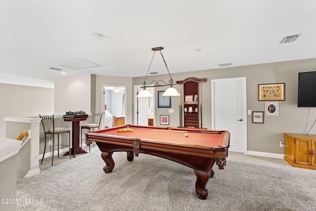 1159 Eastwood Branch Dr, Saint Johns, FL 32259 - playroom with carpet flooring, billiards table, and baseboards