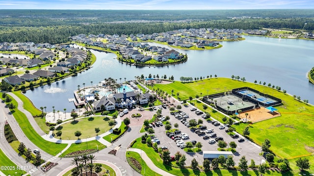 264 Windermere Way, Saint Augustine, FL 32095 - aerial view of residential area featuring a forest and a large body of water