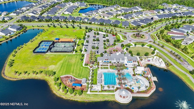 264 Windermere Way, Saint Augustine, FL 32095 - aerial view of residential area with a large body of water and a pool