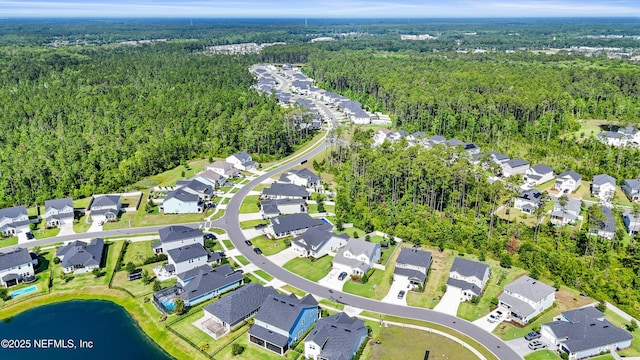 264 Windermere Way, Saint Augustine, FL 32095 - aerial overview of property's location featuring a heavily wooded area, nearby suburban area, and a nearby body of water