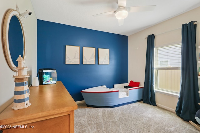 264 Windermere Way, Saint Augustine, FL 32095 - carpeted bedroom featuring baseboards and a ceiling fan