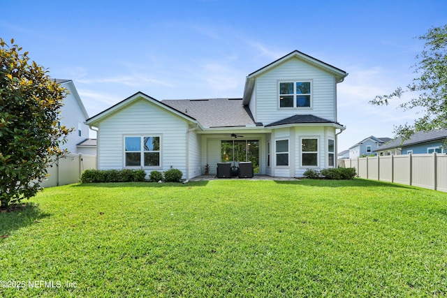 264 Windermere Way, Saint Augustine, FL 32095 - rear view of property featuring a ceiling fan, a patio, and a shingled roof