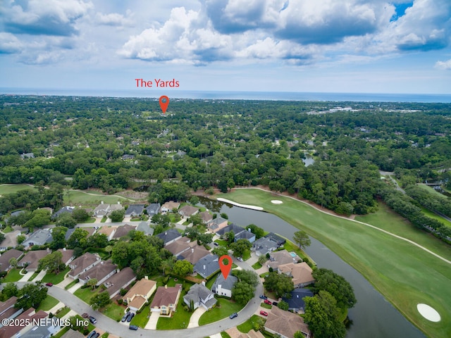 6547 Burnham Cir, Ponte Vedra Beach, FL 32082 - aerial view of property's location with a nearby body of water, a golf club, and nearby suburban area