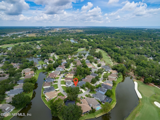 6547 Burnham Cir, Ponte Vedra Beach, FL 32082 - aerial overview of property's location with a large body of water and nearby suburban area