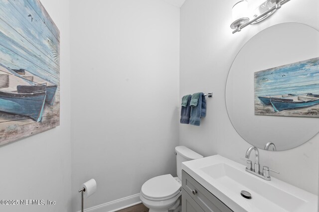 6547 Burnham Cir, Ponte Vedra Beach, FL 32082 - half bathroom with vanity and toilet