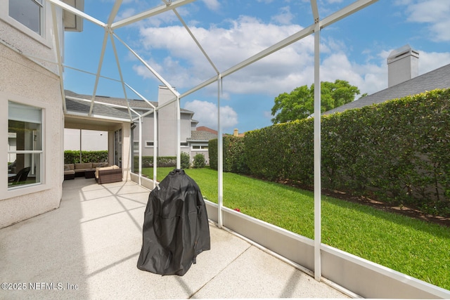 6547 Burnham Cir, Ponte Vedra Beach, FL 32082 - unfurnished sunroom with an outdoor hangout area