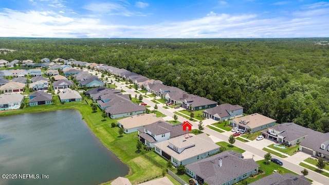 638 Windley Dr, Saint Augustine, FL 32092 - aerial view of residential area featuring a forest and a nearby body of water