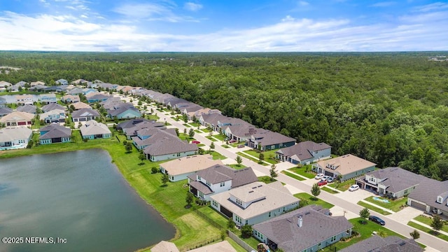 638 Windley Dr, Saint Augustine, FL 32092 - aerial view of residential area featuring a heavily wooded area and a nearby body of water