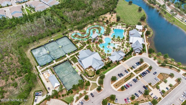 638 Windley Dr, Saint Augustine, FL 32092 - aerial overview of property's location with a large body of water and a pool area
