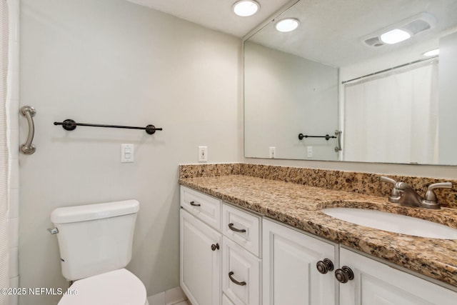 3036 Sea Marsh Rd, Fernandina Beach, FL 32034 - full bath with vanity, toilet, and curtained shower