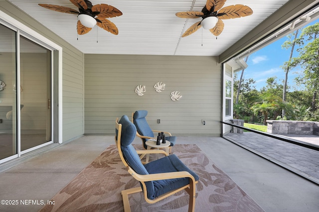 25 Carnauba Way, Jacksonville, FL 32081 - sunroom / solarium featuring ceiling fan