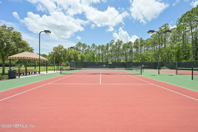 145 Thornloe Dr, Saint Johns, FL 32259 - view of tennis court featuring community basketball court and a gazebo