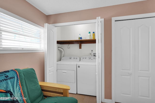 2898 Ocean Shore Blvd Unit 4020, Ormond Beach, FL 32176 - laundry area featuring washer and dryer and light wood-style floors