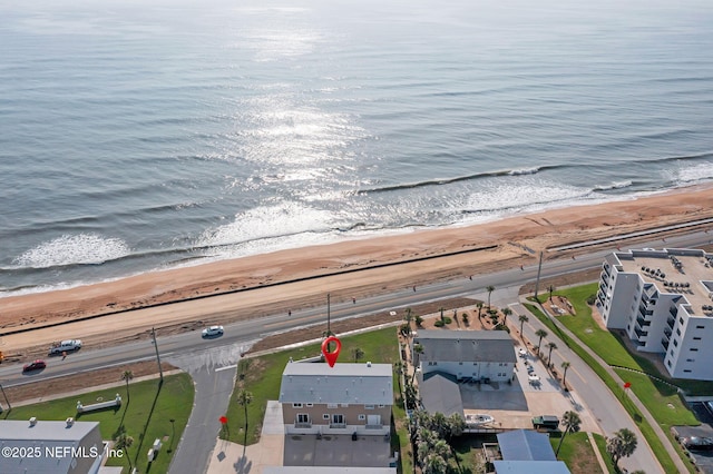 2898 Ocean Shore Blvd Unit 4020, Ormond Beach, FL 32176 - drone / aerial view of waterfront with a beach