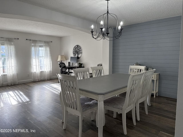 305 Carriage Hill Ct, Saint Johns, FL 32259 - dining space with a chandelier, hardwood / wood-style flooring, and a textured ceiling