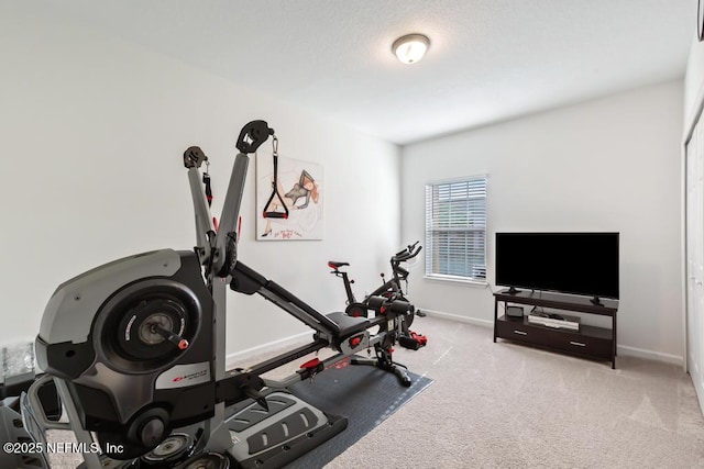 1684 Sanctuary Way, Fleming Island, FL 32003 - workout area featuring carpet flooring and baseboards