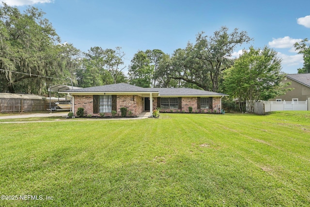 884 Live Oak Ln, Fleming Island, FL 32003 - view of front of property featuring brick siding and a detached carport