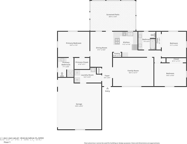 884 Live Oak Ln, Fleming Island, FL 32003 - view of property floor plan