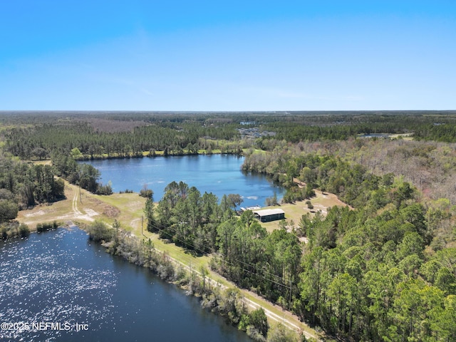 1895 Deer Run Rd, Saint Augustine, FL 32084 - bird's eye view of a heavily wooded area and a nearby body of water
