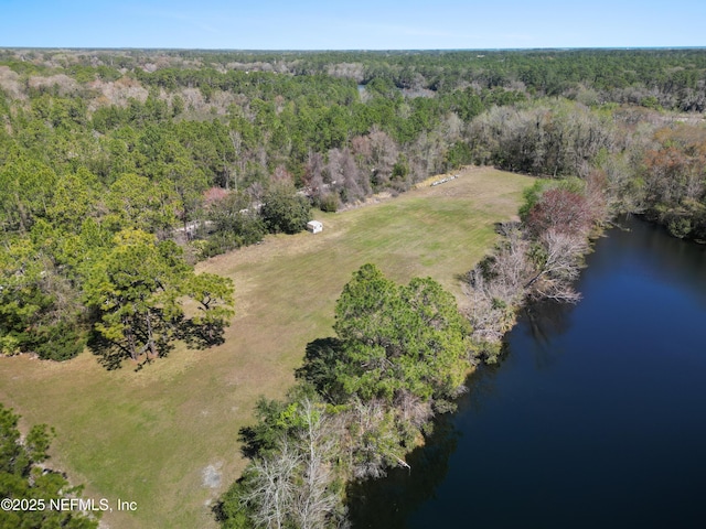 1895 Deer Run Rd, Saint Augustine, FL 32084 - aerial overview of property's location with a heavily wooded area and a large body of water