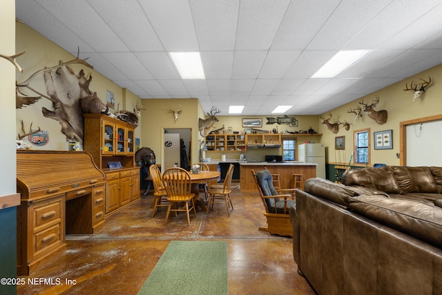 1895 Deer Run Rd, Saint Augustine, FL 32084 - dining area featuring finished concrete flooring