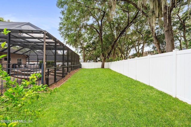 3746 Cardinal Oaks Cir, Orange Park, FL 32065 - view of yard featuring a patio and glass enclosure