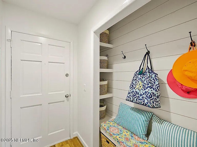 2700 Mizell Ave Unit 402B, Fernandina Beach, FL 32034 - mudroom with light wood-style floors and baseboards