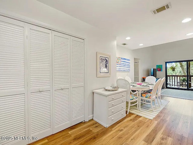 2700 Mizell Ave Unit 402B, Fernandina Beach, FL 32034 - office area with light wood-type flooring, recessed lighting, and baseboards