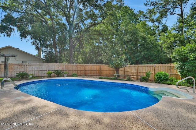 5604 Swamp Fox Rd, Jacksonville, FL 32210 - view of pool with a fenced backyard and a patio area