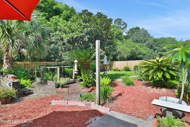 5604 Swamp Fox Rd, Jacksonville, FL 32210 - view of yard featuring a vegetable garden