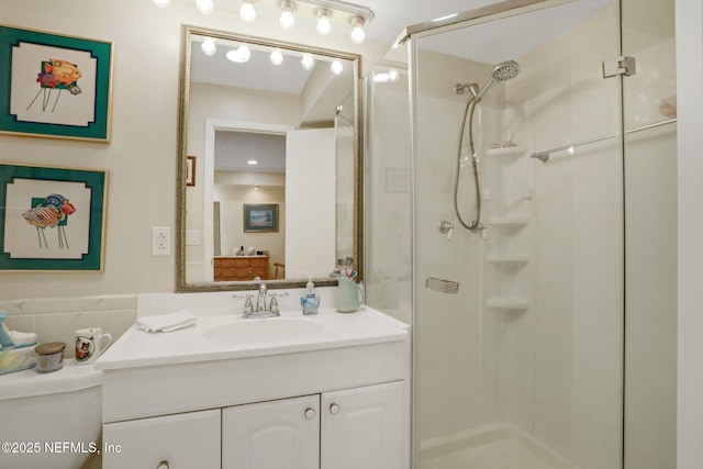 5604 Swamp Fox Rd, Jacksonville, FL 32210 - full bath featuring vanity, a stall shower, and toilet