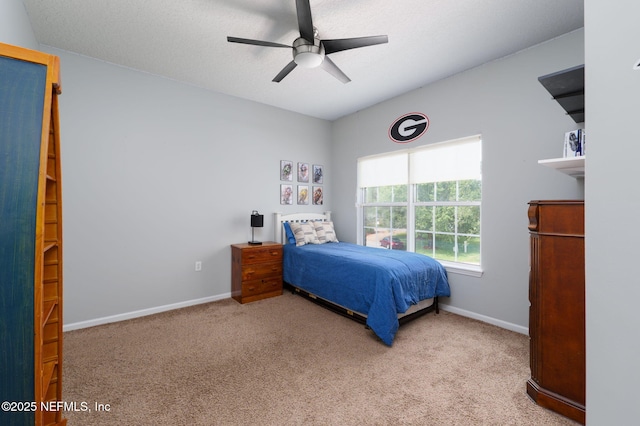 521 Cedar Arbor Ct, Saint Augustine, FL 32084 - carpeted bedroom with baseboards and a ceiling fan