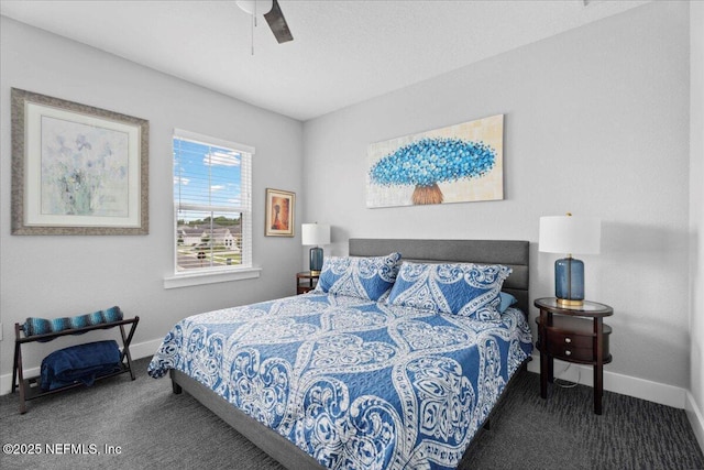 199 Ranch Land Cir, Saint Johns, FL 32259 - carpeted bedroom with baseboards and ceiling fan