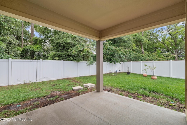 8552 Lake George Cir W, Macclenny, FL 32063 - view of patio / terrace featuring view of wooded area