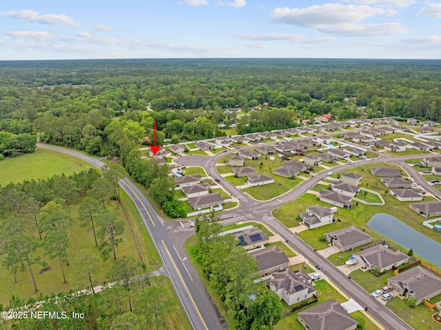8552 Lake George Cir W, Macclenny, FL 32063 - aerial overview of property's location featuring a heavily wooded area and nearby suburban area