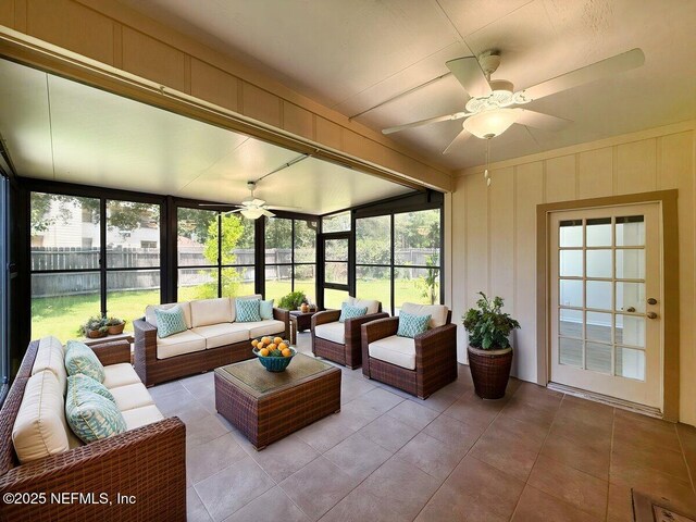 9205 Camshire Dr, Jacksonville, FL 32244 - sunroom / solarium featuring tile patterned floors