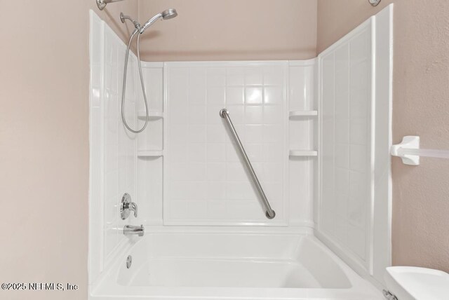 11251 Campfield Dr Unit 4107, Jacksonville, FL 32256 - full bathroom with shower / bathtub combination, toilet, and a textured wall