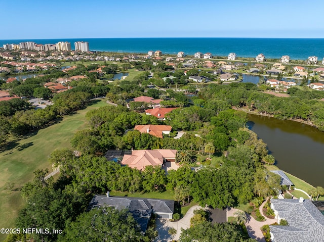 8 Rue Renoir, Palm Coast, FL 32137 - aerial view of property and surrounding area featuring a large body of water, a golf club, and nearby suburban area
