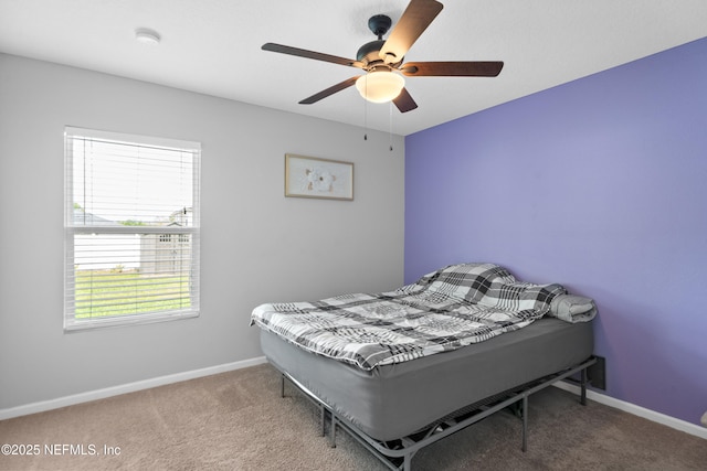 1929 Rock Springs Way, Middleburg, FL 32068 - bedroom with carpet flooring, baseboards, and ceiling fan