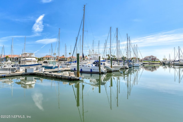 3115 Harbor Dr, Saint Augustine, FL 32084 - dock area featuring a water view and view of marina