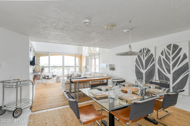 3115 Harbor Dr, Saint Augustine, FL 32084 - dining space with a textured ceiling