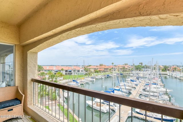 3115 Harbor Dr, Saint Augustine, FL 32084 - balcony featuring view of marina and a water view