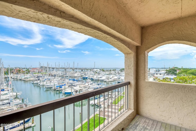 3115 Harbor Dr, Saint Augustine, FL 32084 - balcony with view of marina and a water view