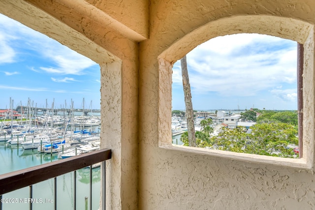 3115 Harbor Dr, Saint Augustine, FL 32084 - balcony featuring view of marina and a water view