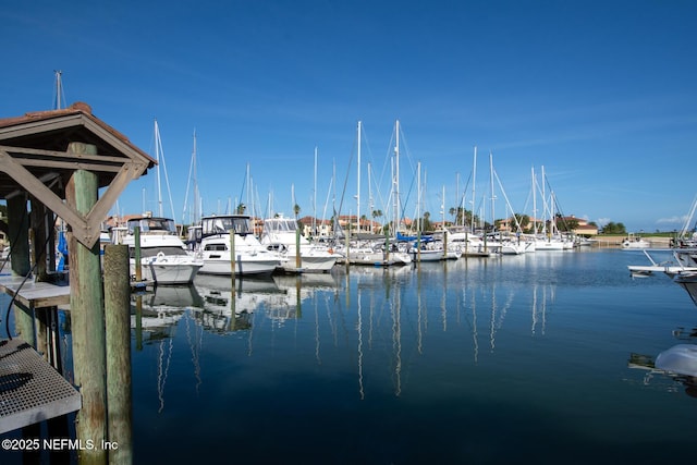 3115 Harbor Dr, Saint Augustine, FL 32084 - dock area with a water view and view of marina