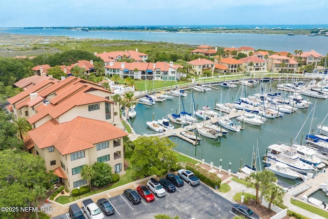 3115 Harbor Dr, Saint Augustine, FL 32084 - bird's eye view of a marina and a large body of water