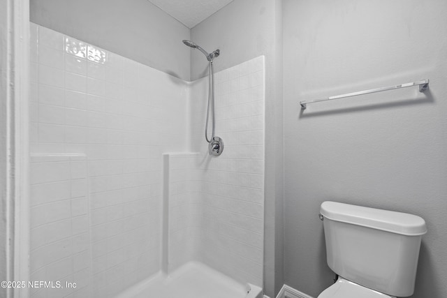172 King Arthur Ct, Saint Augustine, FL 32086 - bathroom featuring a tile shower and toilet